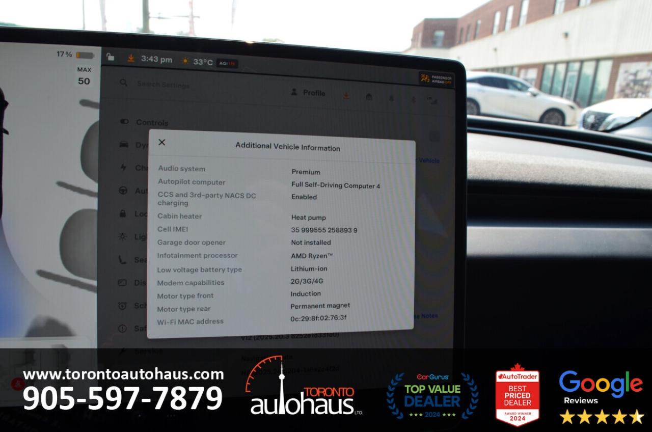 2024 Tesla Model 3 LR AWD I OVER 100 TESLAS EVSUPERSTORE.CA Photo