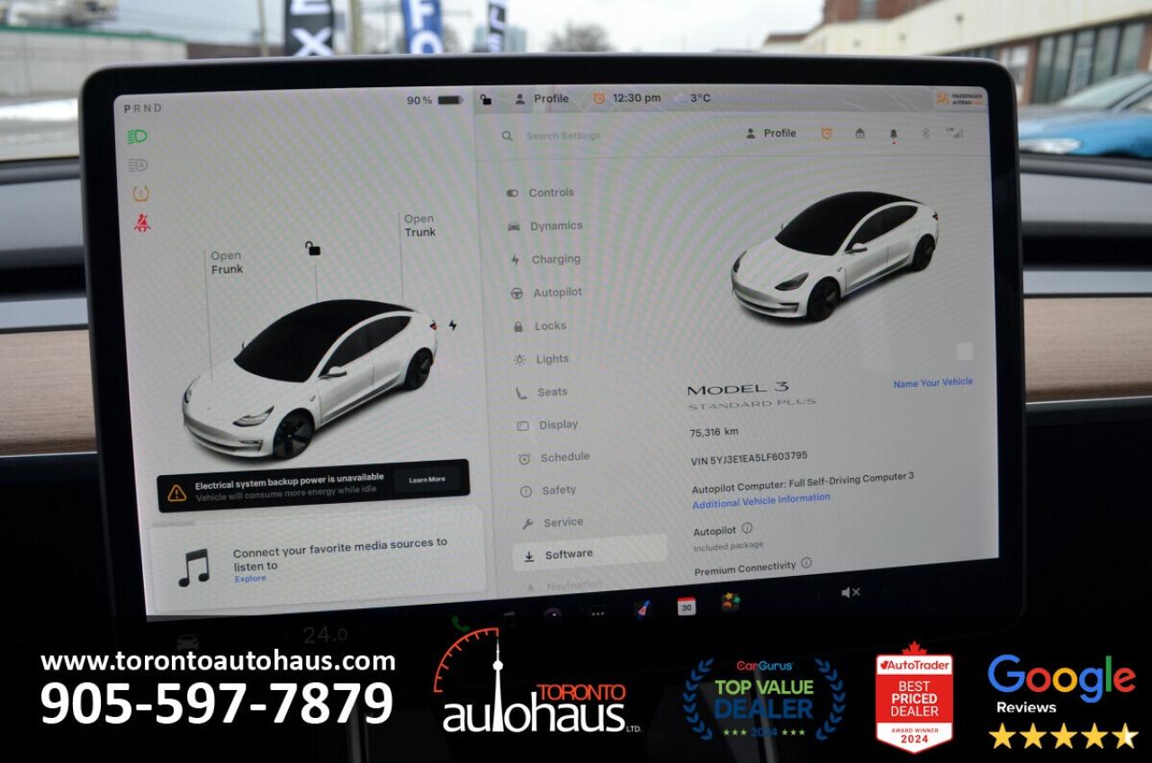 2020 Tesla Model 3 SR+ I OVER 100 TESLAS I EVSUPERSTORE.CA Photo