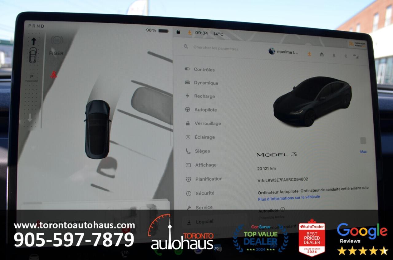 2024 Tesla Model 3 EVSUPERSTORE.CA WITH OVER 100 TESLAS Photo