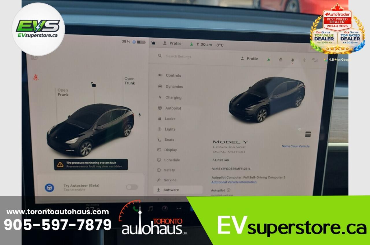 2021 Tesla Model Y LR AWD I OVER 100 TESLAS EVSUPERSTORE.CA Photo