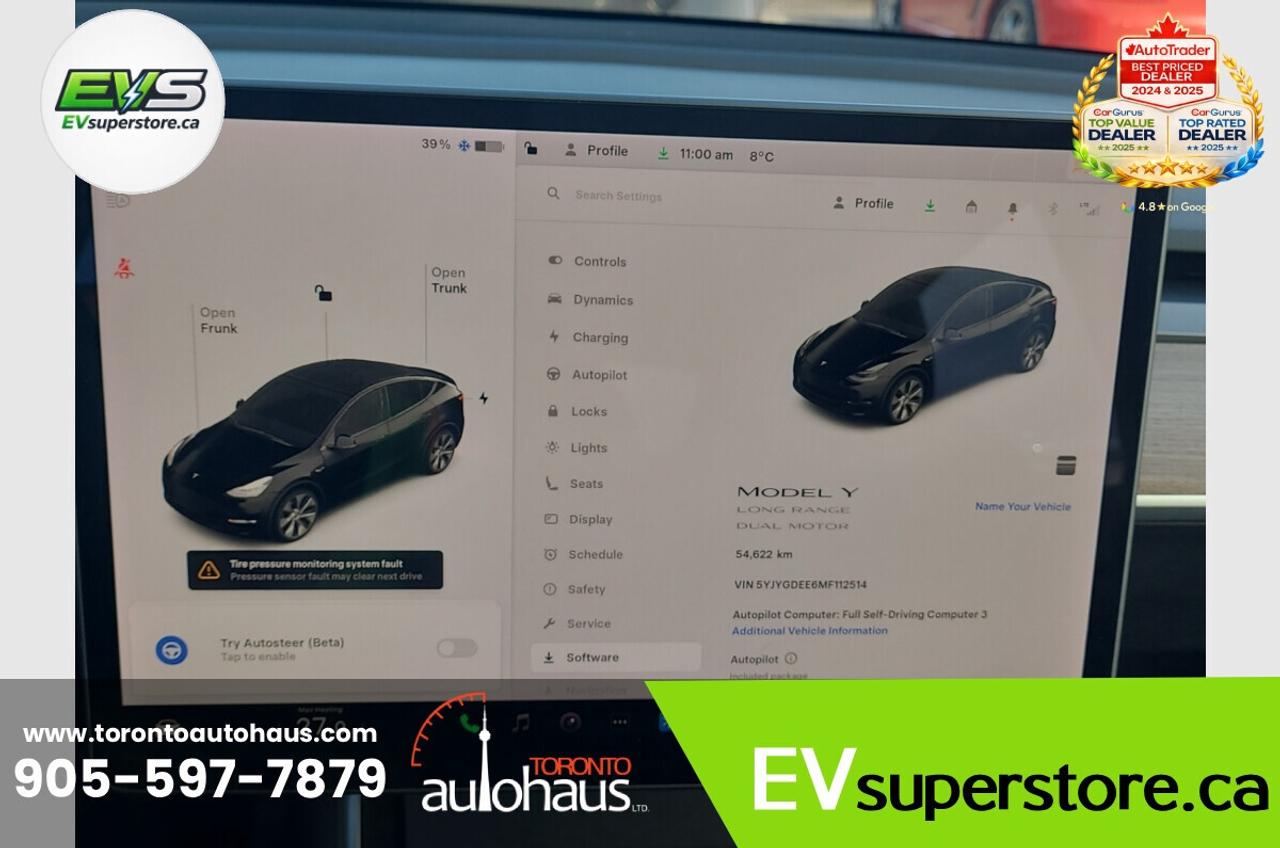 2021 Tesla Model Y LR AWD I OVER 100 TESLAS EVSUPERSTORE.CA Photo