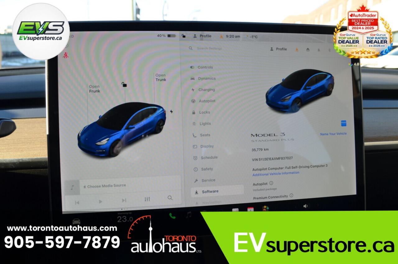 2021 Tesla Model 3 SR+ I OVER 100 TESLAS I EVSUPERSTORE.CA Photo