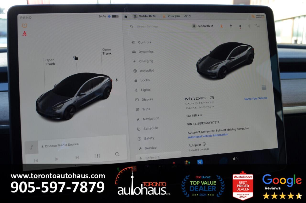 2022 Tesla Model 3 LR AWD I OVER 100 TESLAS EVSUPERSTORE.CA Photo