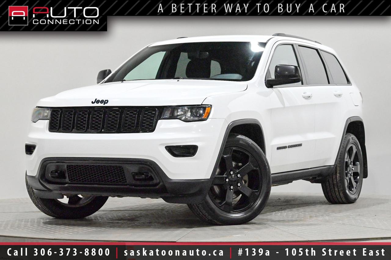 <p><span><b></b></span><span>Financing & Warranty Available!</span><span><br></span><span><br></span><span><b>SK Vehicle - Appearance Package! - Perfect Family SUV</b></span><span><br></span><span><br>The<b> 2020 Jeep Grand Cherokee Upland Edition</b> at Saskatoon Auto Connection delivers the perfect blend of capability, style, and everyday comfort. Its Quadra-Trac II 4x4 system inspires confidence in all weather, while the bold gloss-black accents and 20-inch wheels give it a commanding, modern presence on the road. Inside, the black premium cloth interior with Viper Blue stitching and refined metallic accents creates a cabin that feels both rugged and upscale. Cold mornings become effortless thanks to heated seats, a heated steering wheel, and remote start, making every drive more enjoyable. Stay confidently connected with Apple CarPlay, Android Auto, and the intuitive Uconnect 7-inch touchscreen, all supported by hands-free Bluetooth and SiriusXM audio. Safety is always working in the background with blind-spot monitoring, rear cross-path detection, and Jeeps ParkView and Park-Sense systems helping you navigate tight spaces with ease. Powered by the proven 3.6L Pentastar V6 and enhanced with convenience features like proximity entry, push-button start, and a power liftgate, this Upland Edition stands out as a smart, stylish, and adventure-ready choice.<br><br></span><span></span><span>Key Features:</span><span><br></span><span><br>- Quadra-Trac II 4x4<br>- Heated Seats<br>- Heated Steering Wheel<br>- Remote Start<br>- Apple CarPlay & Android Auto w/ Plug-and-Play Capability<br></span><span>- Park-Sense Rear Park Assist</span><span><br></span><span>- ParkView Rear Back-Up Camera</span><br><span>- Blind-Spot Monitoring w/ Rear Cross-Path Detection<br></span><span>- Power Liftgate</span><br><span>- Keyless Enter N Go w/ Proximity Entry & Push-Button Start<br></span><span>- 7-Inch Full Colour In-Cluster Display</span><br><span>- Uconnect 4 w/ 7-Inch Touchscreen<br></span><span>- SiriusXM Satellite Radio</span><br><span>- Dual-Zone Automatic Climate Control<br>- Universal Garage Door Opener<br>- Auto-Dimming Rearview Mirror<br>- Leather-Wrapped Steering Wheel & Shift Knob<br>- 12-Way Power-Adjustable Drivers Seat<br>- 115V Auxiliary Power Outlet<br>- Automatic Headlamps w/ LED Tail Lamps & Fog Lights<br>- Black Rose Hydrographics & Liquid Titanium Accents<br>- Gloss Black Exterior Trim w/ Dark Headlamp & Tail Lamp Bezels<br>- Gloss Black Roof Rails<br>- Gloss Black Jeep Badging<br>- 20-Inch Gloss Black Aluminum Wheels<br>- 3.6L Pentastar 6-Cylinder Engine<br><br><b>Exterior Colour:</b> Bright White<br><b>Interior Colour:</b> Black Premium Cloth w/ Viper Blue Accent Stitching<br><br><b>Manufacturers Brochure:</b> </span><a href=https://cdn.dealereprocess.org/cdn/brochures/jeep/ca/2020-grandcherokee.pdf target=_blank><span>https://cdn.dealereprocess.org/cdn/brochures/jeep/ca/2020-grandcherokee.pdf</span></a><br><a href=https://cdn.dealereprocess.org/cdn/brochures/jeep/ca/2020-grandcherokee.pdf target=_blank><span></span></a><br><span>Unlock a full year of exclusive VIP benefits with your purchase! Enjoy 20% off labour, 25% off tires, free windshield stone chip repairs, and so much more. Visit saskatoonauto.ca for all the details.<br></span><span><br>Honesty Pricing eliminates the haggle hassle by providing you with our lowest possible selling price up front. In fact, it is the lowest price in our market, and we will prove it by disclosing a comprehensive market report of what our competitors are selling similar vehicles for.<br></span><span><br>This vehicle meets our Diamond Certification standard, which begins by selecting only premium quality vehicles and subjecting them to a much more comprehensive inspection process than typical dealerships use. Diamond Certified ensures a clean history, exceptional appearance and problem-free operation.<br></span><span><br>At Saskatoon Auto Connection we sell pre-owned automobiles the way we would like to buy them ourselves. Since 2008, we have been dedicated to providing the highest level of integrity and transparency in our industry, in combination with the highest quality vehicles at the most competitive prices in Saskatchewan. Our friendly staff is ready to positively redefine your expectations of the pre-owned automobile space.</span><span><br></span></p>