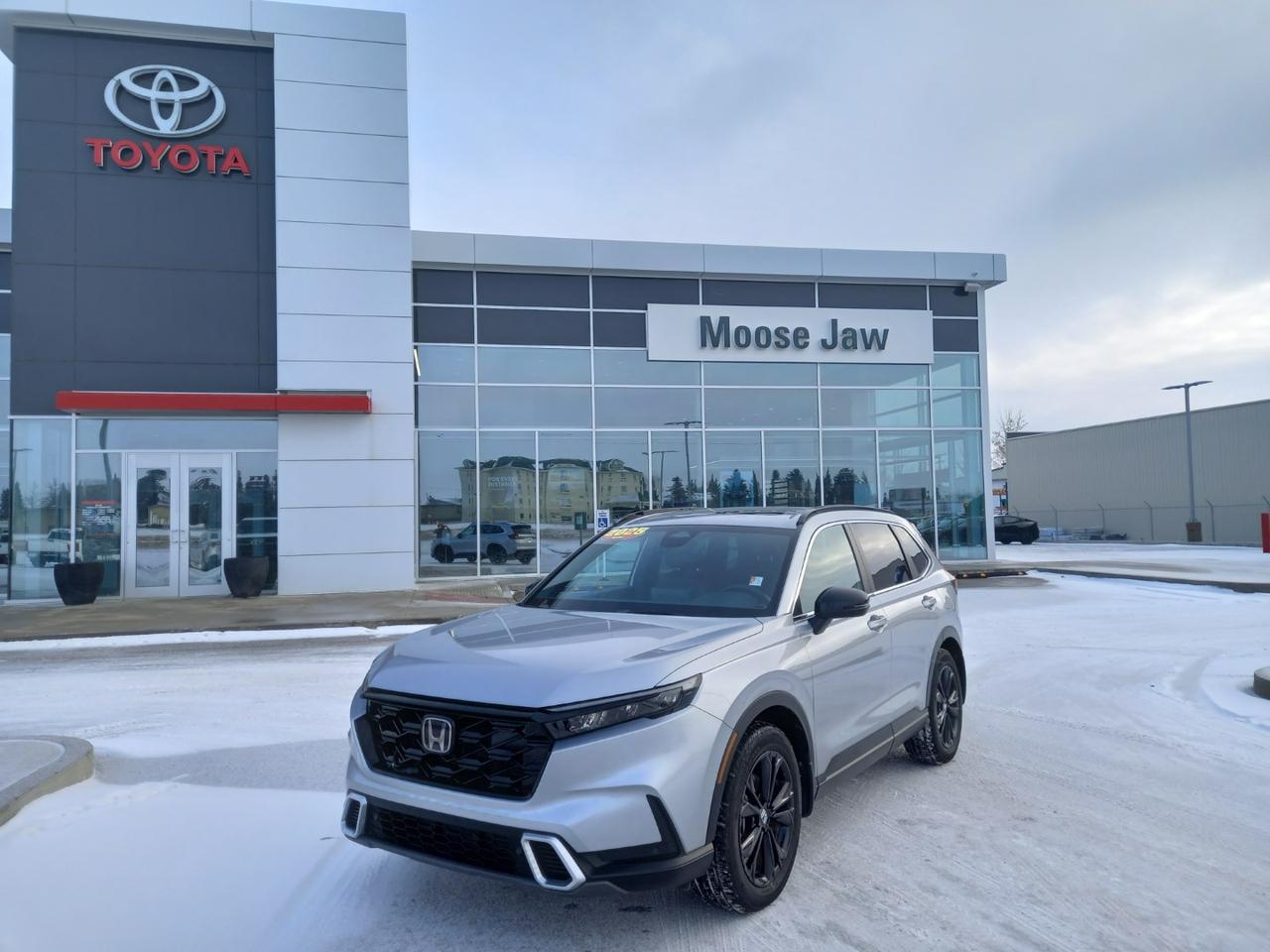 2025 Honda CR-V Hybrid Touring  Low Mileage
Top-tier efficiency meets premium comfort. This low-mileage 2025 CR-V Hybrid Touring delivers exceptional fuel economy, advanced tech, and upscale features in a sleek, modern SUV.

CR-V Hybrid Touring  smarter, smoother, and fully loaded.