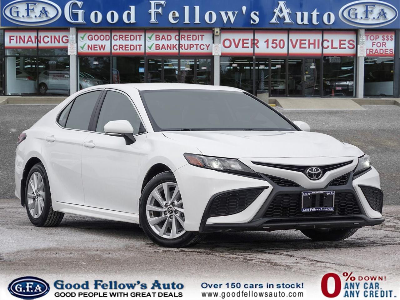 Used 2022 Toyota Camry SE MODEL, REARVIEW CAMERA, LEATHER & CLOTH, HEATED for sale in North York, ON