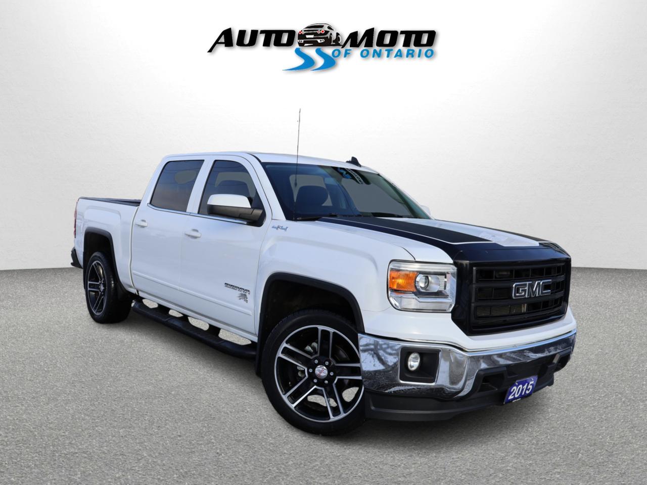 2015 GMC Sierra 1500 V8 SLE CREW 4WD CERTIFIED *ACCIDENT FREE*38 SERVICE RECORDS* CAMERA NAV BLUETOOTH LEATHER HEATED SEATS CRUISE ALLOYS