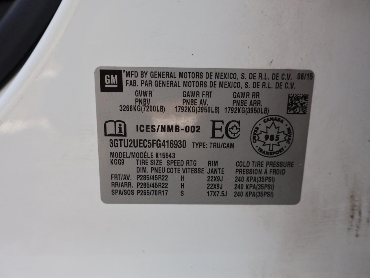 2015 GMC Sierra 1500 V8 SLE CREW 4WD CERTIFIED *ACCIDENT FREE*38 SERVICE RECORDS* CAMERA NAV BLUETOOTH LEATHER HEATED SEATS CRUISE ALLOYS - Photo #37