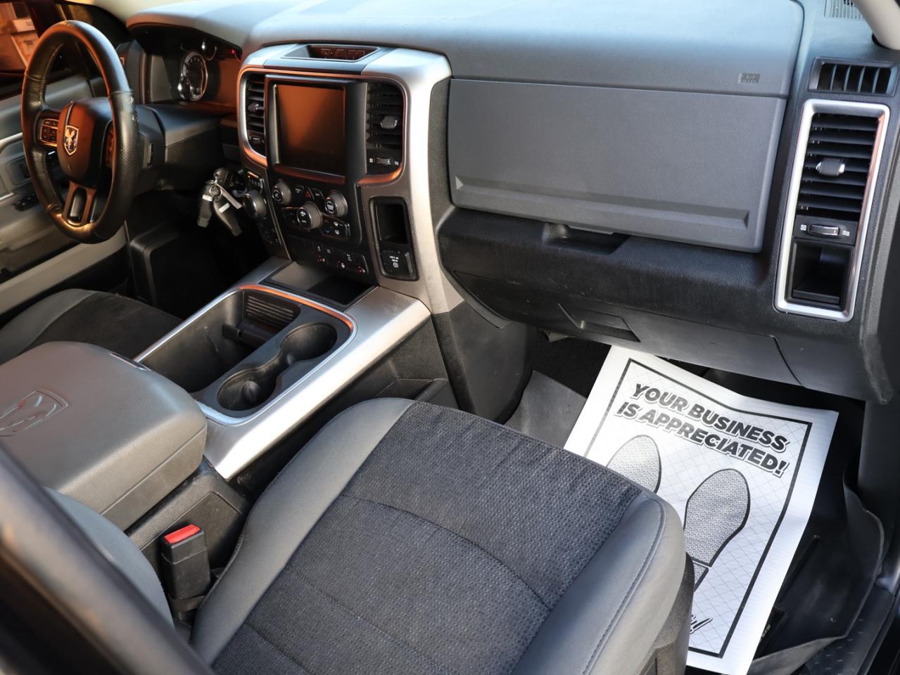 2017 RAM 1500 SLT-BIG HORN CERTIFIED 4WD *DIESEL*ACCIDENT FREE* CAMERA BLUETOOTH HEAT SEAT/STEERING CRUISE ALLOYS - Photo #12