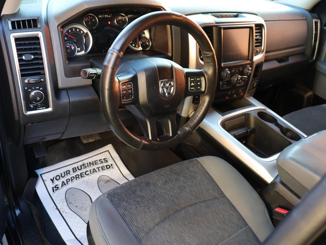 2017 RAM 1500 SLT-BIG HORN CERTIFIED 4WD *DIESEL*ACCIDENT FREE* CAMERA BLUETOOTH HEAT SEAT/STEERING CRUISE ALLOYS Photo