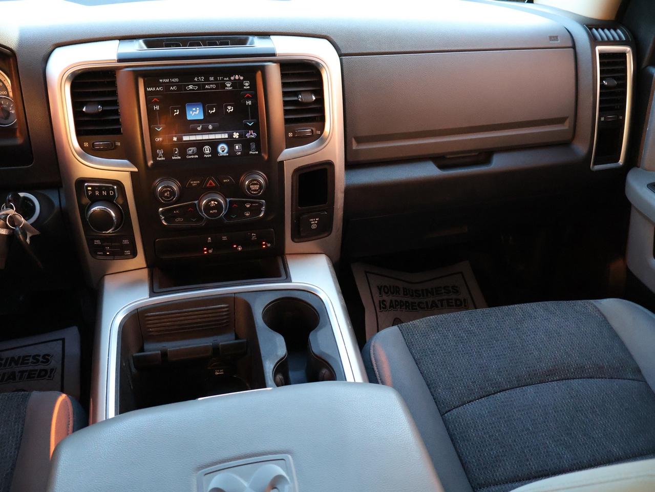 2017 RAM 1500 SLT-BIG HORN CERTIFIED 4WD *DIESEL*ACCIDENT FREE* CAMERA BLUETOOTH HEAT SEAT/STEERING CRUISE ALLOYS Photo