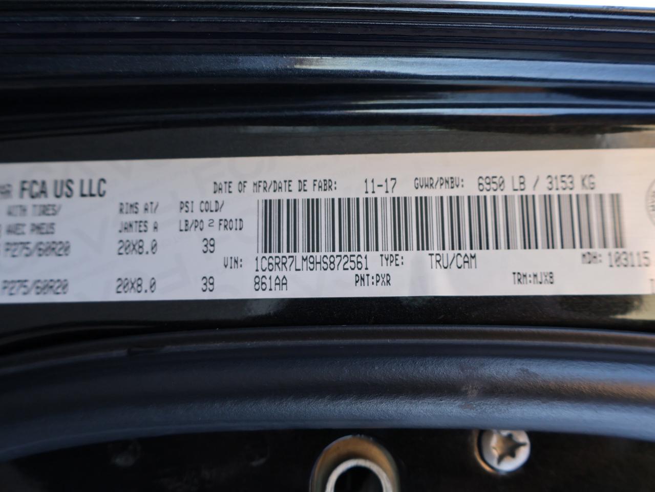 2017 RAM 1500 SLT-BIG HORN CERTIFIED 4WD *DIESEL*ACCIDENT FREE* CAMERA BLUETOOTH HEAT SEAT/STEERING CRUISE ALLOYS Photo