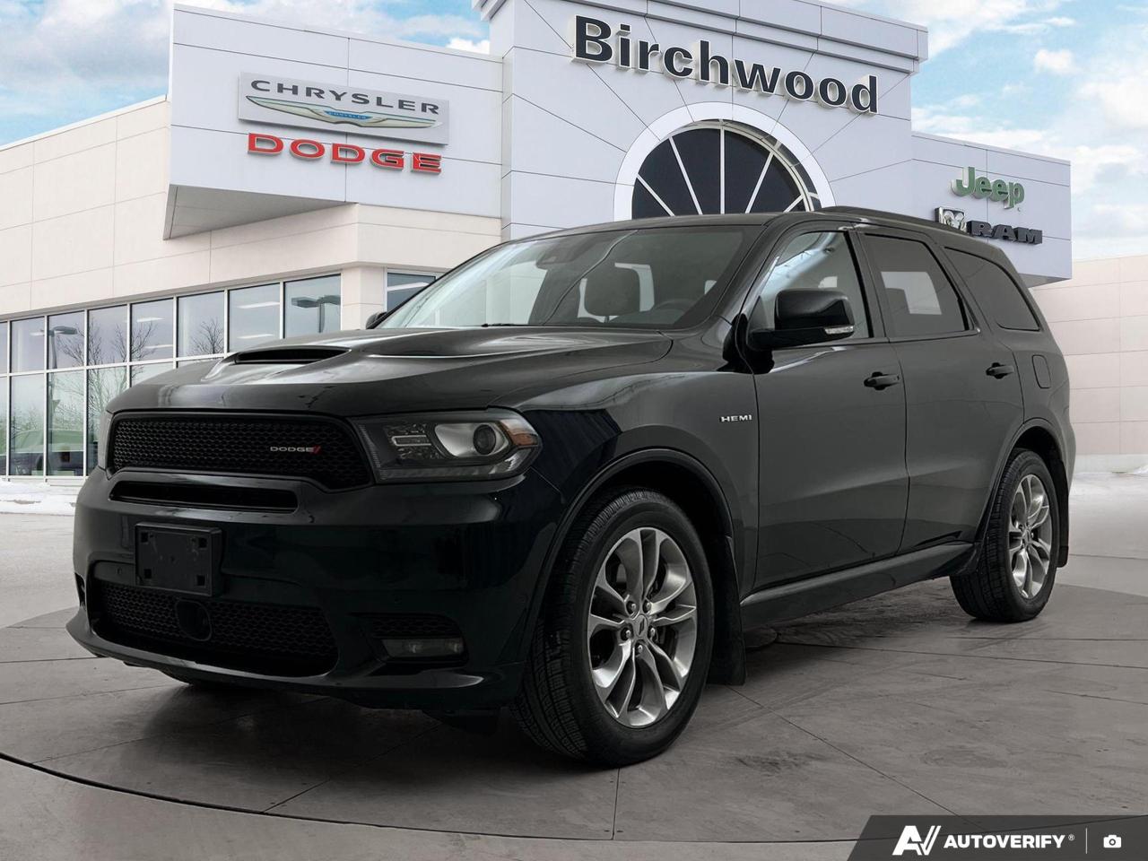 Locally Owned!
Experience power and luxury with this 2020 Dodge Durango R/T AWD! This clearance-priced SUV offers exceptional performance and comfort for your family adventures.

Key Features:
- 5.7L V8 engine with AWD for robust performance
- Seating for 6 with 2nd-row captains chairs
- Advanced Technology Group including Lane Departure Warning and Adaptive Cruise Control
- Premium Harman/Kardon 19-speaker audio system
- Power sunroof for open-air enjoyment
- Blind-Spot Monitoring with Rear Cross-Path Detection
- Trailer Tow Group IV for enhanced hauling capabilities
- Nappa leather-faced seats with ventilation for ultimate comfort

Dont miss this opportunity to own a feature-packed Durango R/T. Visit Birchwood Chrysler Dodge Jeep Ram today to schedule a test drive or start your purchase process online. Our team is ready to answer any questions and help you experience the thrill of driving this impressive SUV.
With us, Experience is Everything. Complete as much or as little of your purchase online as you like. All pricing is what you see is what you pay. No hidden fees. On our website you can choose payment options and terms knowing these are transparent and accurate.

Start your purchase online to build your exact pricing to your specifics like how much money down, vehicle trade and any accessories or added optional protection that suits your needs.

Any questions let us know by calling (204) 774-4444, wed love to send you a video to clarify any questions about a vehicle!

Visit us in store at 90-3965 Portage Ave in the Birchwood Autopark.

Dealer permit #5686
Dealer permit #5686