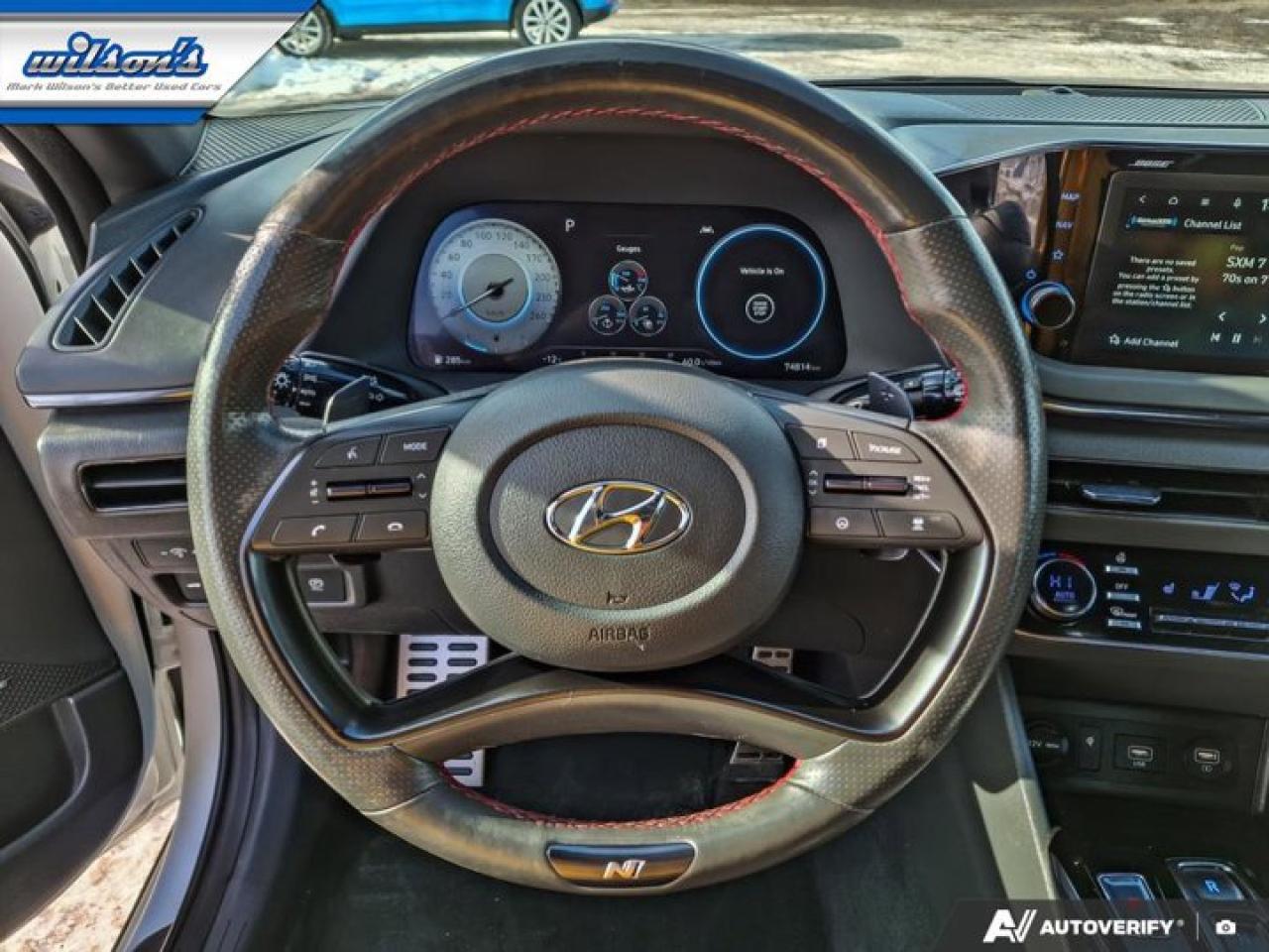 2022 Hyundai Sonata N Line | Pano Roof | Leather | Heated Seats + Steering | Remote Start | Adaptive Cruise | and More ! Photo