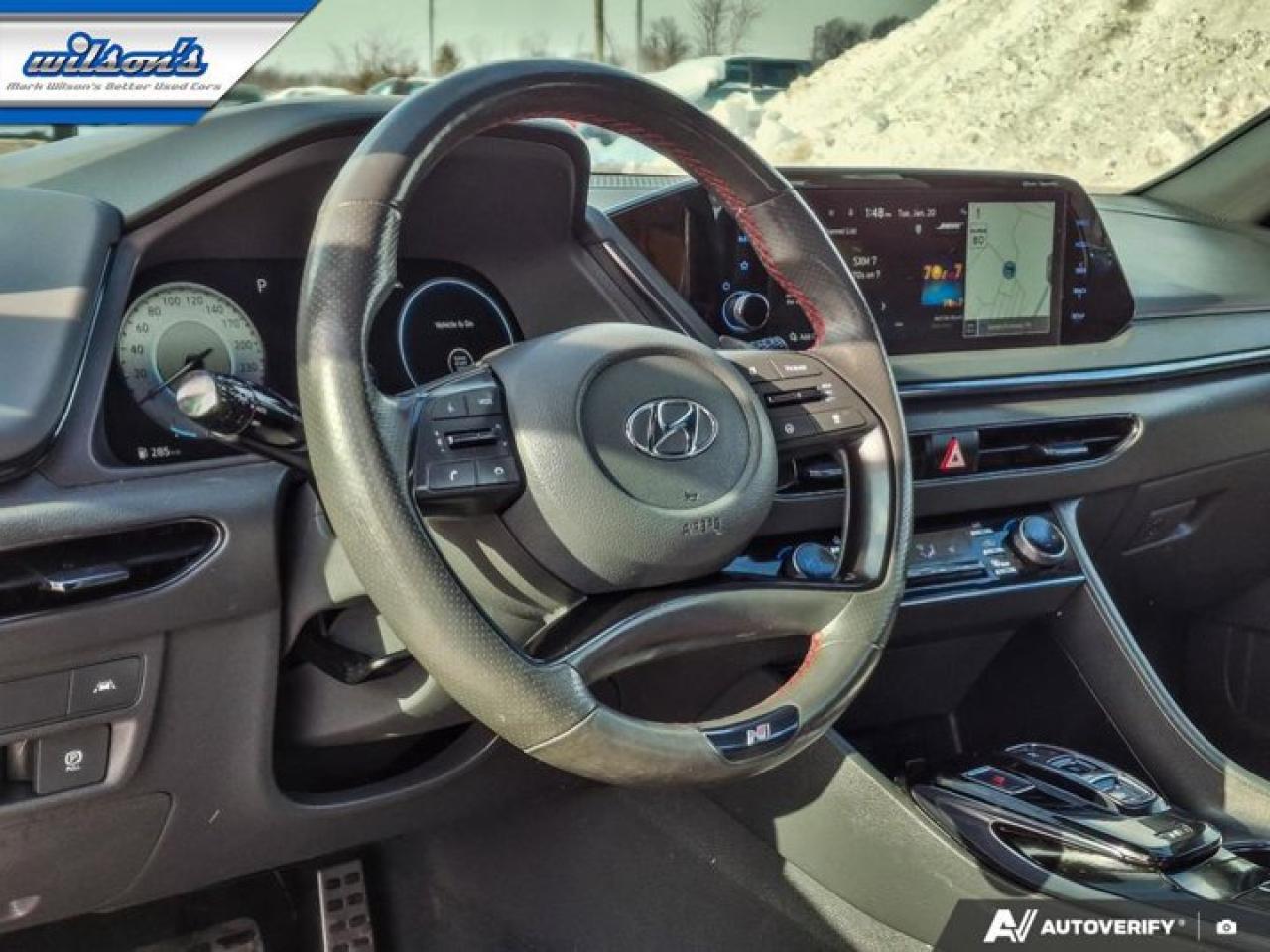 2022 Hyundai Sonata N Line | Pano Roof | Leather | Heated Seats + Steering | Remote Start | Adaptive Cruise | and More ! Photo