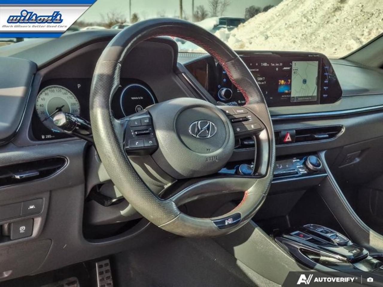 2022 Hyundai Sonata N Line | Pano Roof | Leather | Heated Seats + Steering | Remote Start | Adaptive Cruise | and More ! Photo