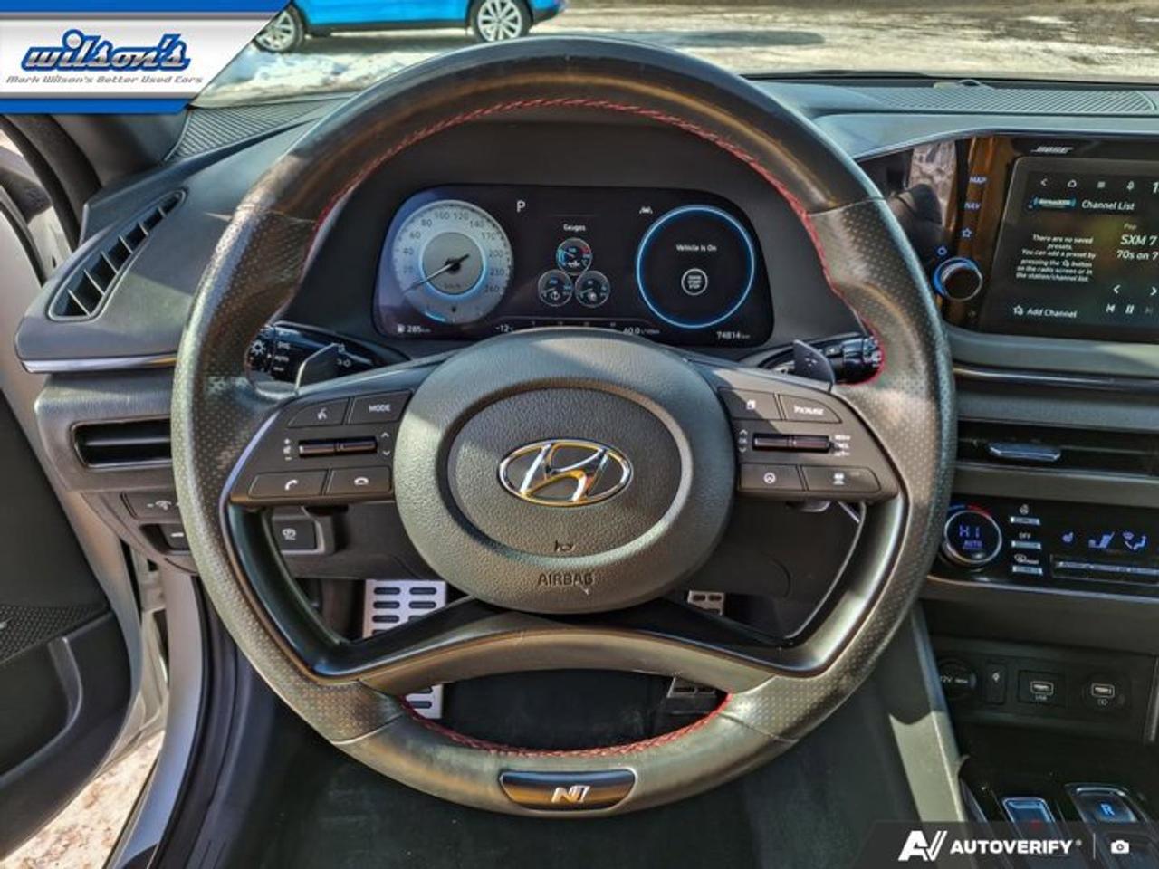 2022 Hyundai Sonata N Line | Pano Roof | Leather | Heated Seats + Steering | Remote Start | Adaptive Cruise | and More ! Photo