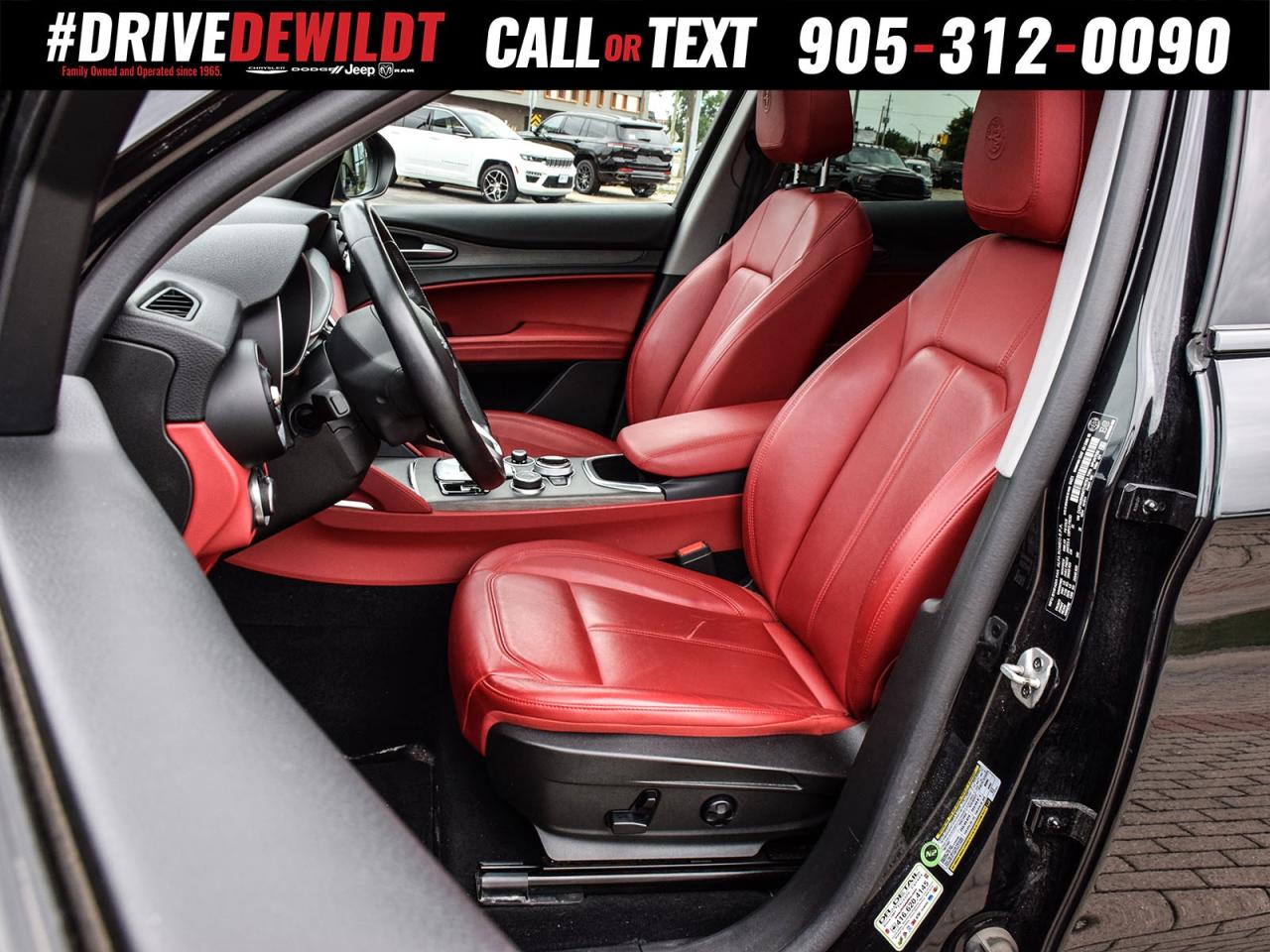 2021 Alfa Romeo Stelvio Ti AWD   RED LEATHER SEATS   DUAL-PANE SUNROOF Photo