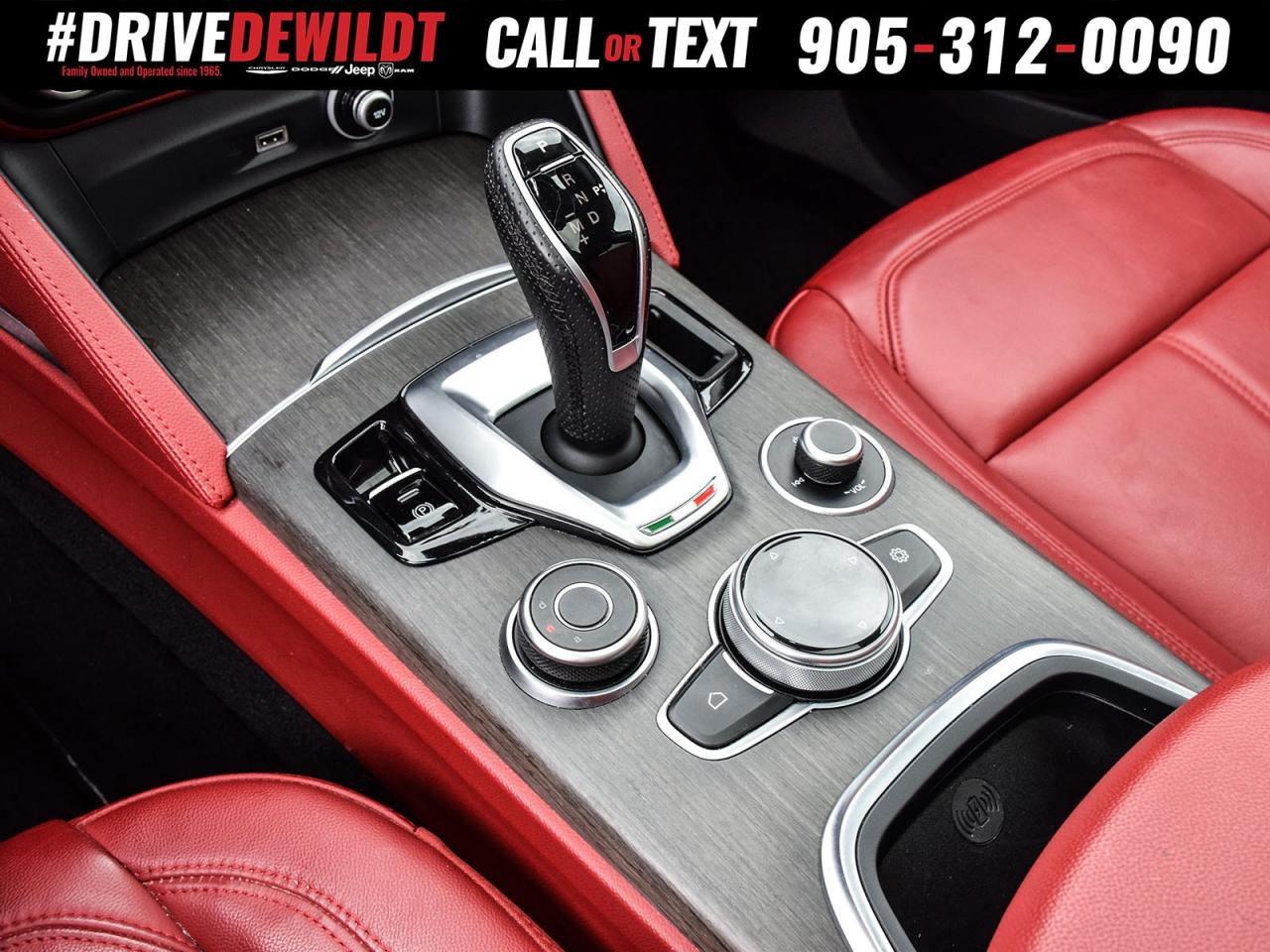 2021 Alfa Romeo Stelvio Ti AWD   RED LEATHER SEATS   DUAL-PANE SUNROOF Photo