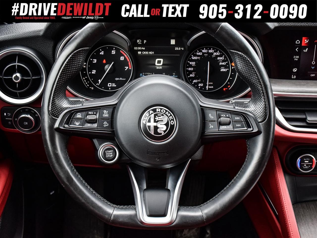 2021 Alfa Romeo Stelvio Ti AWD   RED LEATHER SEATS   DUAL-PANE SUNROOF Photo