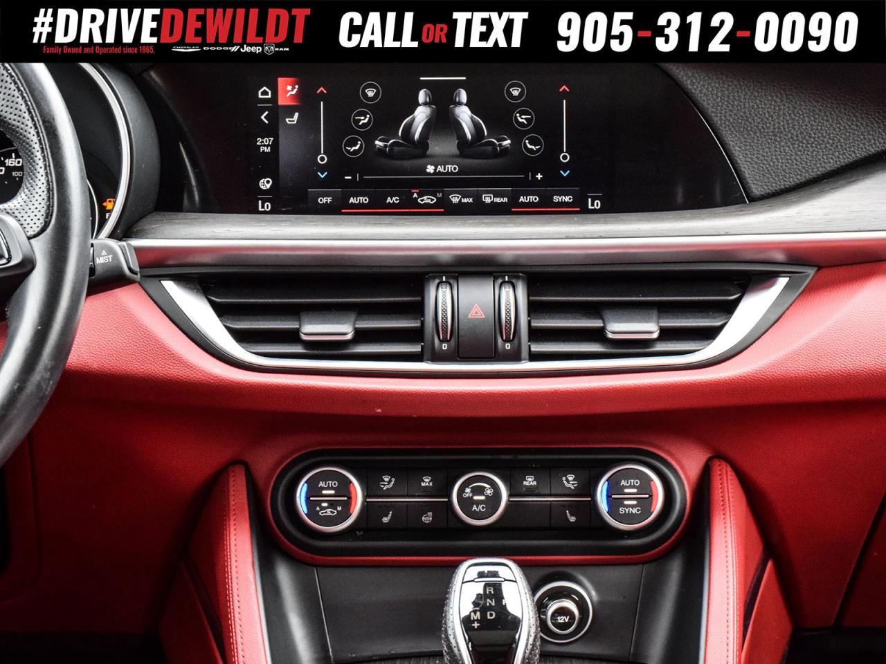 2021 Alfa Romeo Stelvio Ti AWD   RED LEATHER SEATS   DUAL-PANE SUNROOF Photo