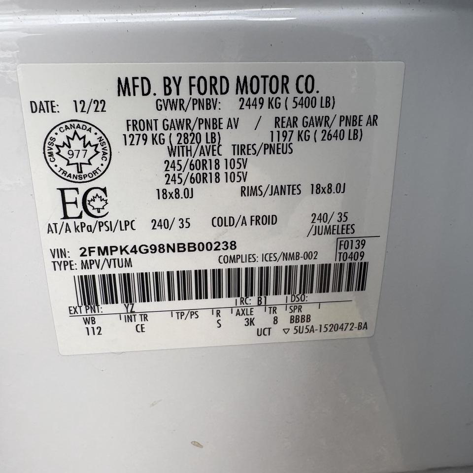 2022 Ford Edge SEL   Remote Starter   Clean Carfax Photo