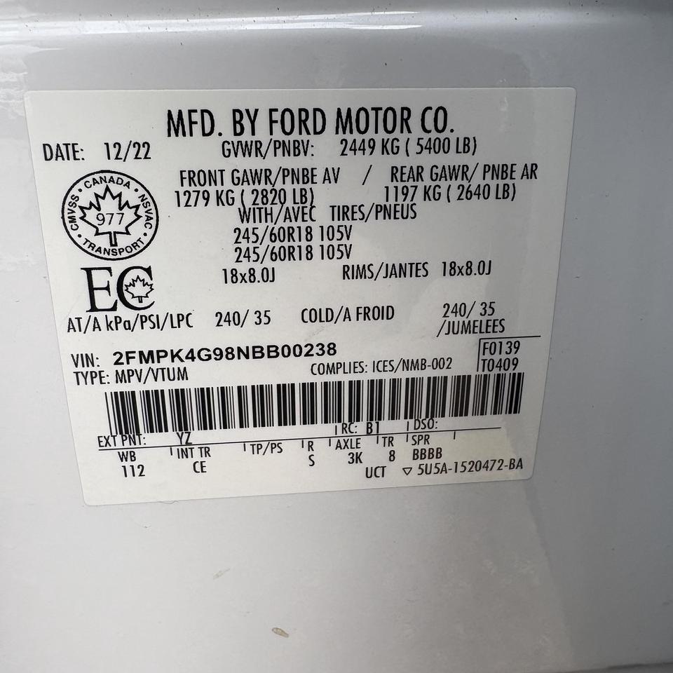 2022 Ford Edge SEL   Remote Starter   Clean Carfax Photo