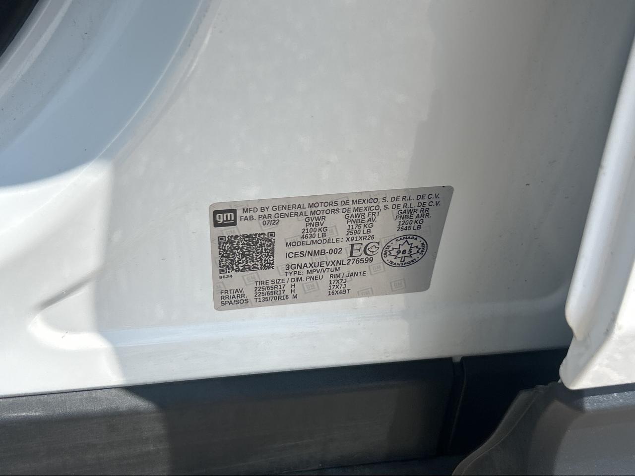 2022 Chevrolet Equinox LT   Factory Warranty   Clean Carfax Photo