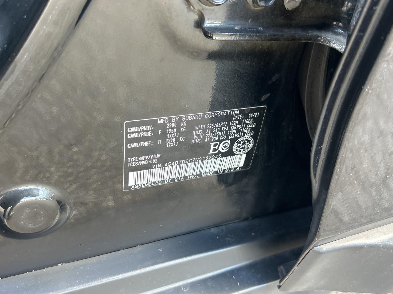 2022 Subaru Outback Touring CVT   Sunroof Photo