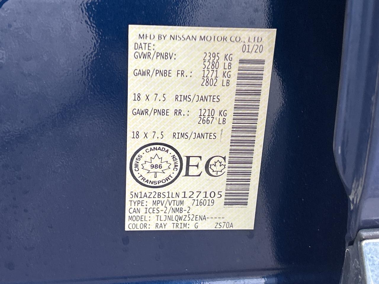 2020 Nissan Murano SV   Panoramic Roof   NAV   Clean Carfax Photo