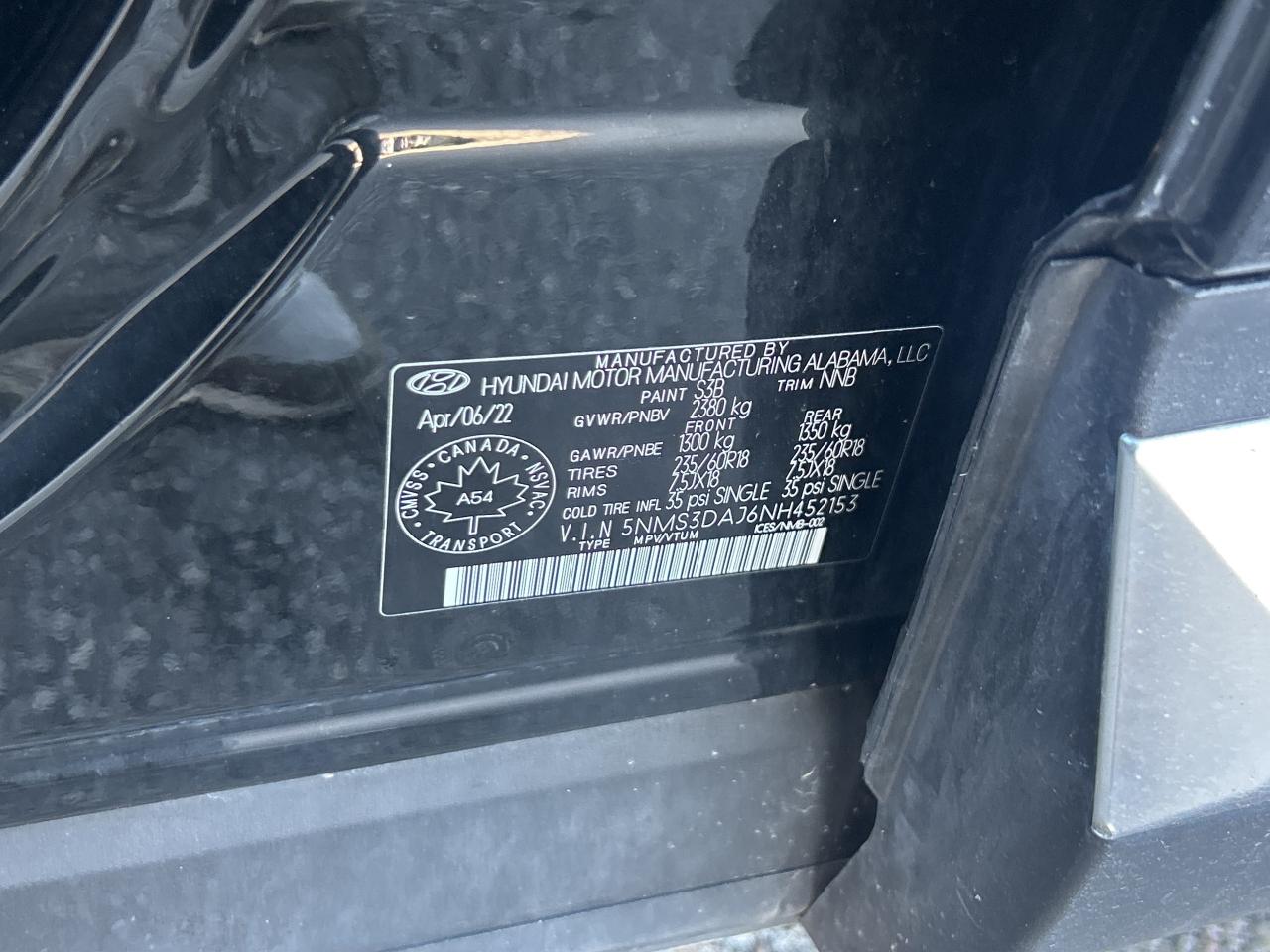 2022 Hyundai Santa Fe Preferred   Pano Roof   Leather   Clean Carfax Photo