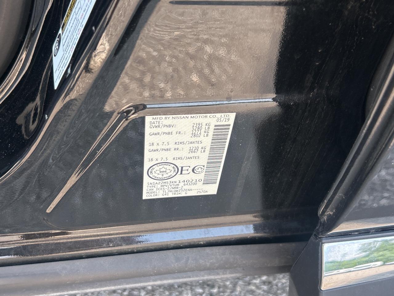 2019 Nissan Murano AWD SV   Nav   Panoramic Roof   Clean Carfax Photo