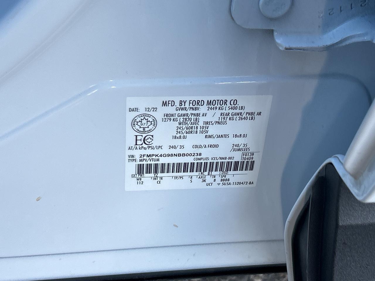 2022 Ford Edge SE Turbo   Clean Carfax Photo