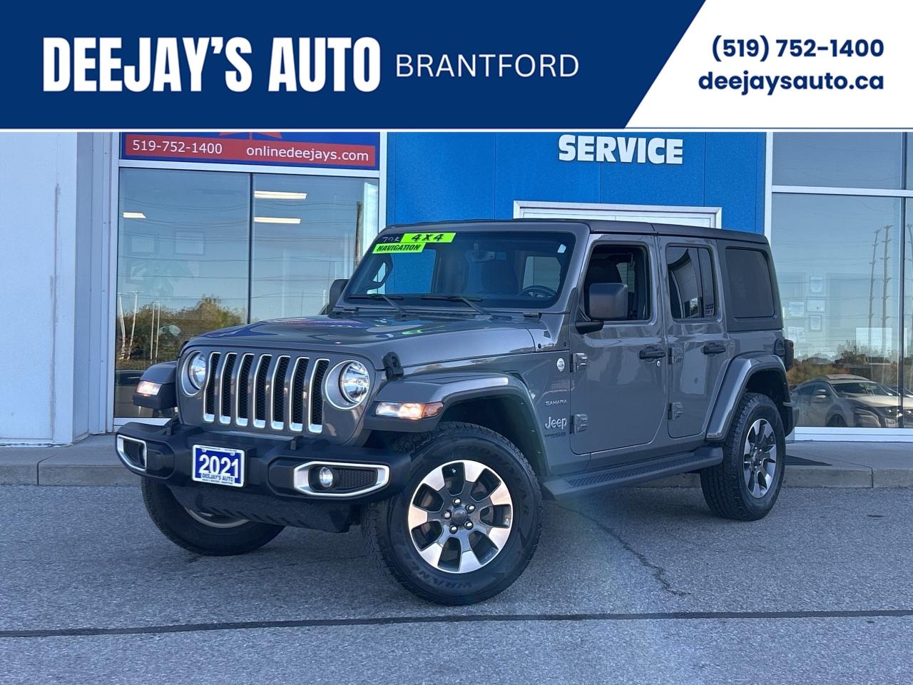 2021 Jeep Wrangler 3.6L Unlimited Sahara   NAV   Clean Carfax Photo0