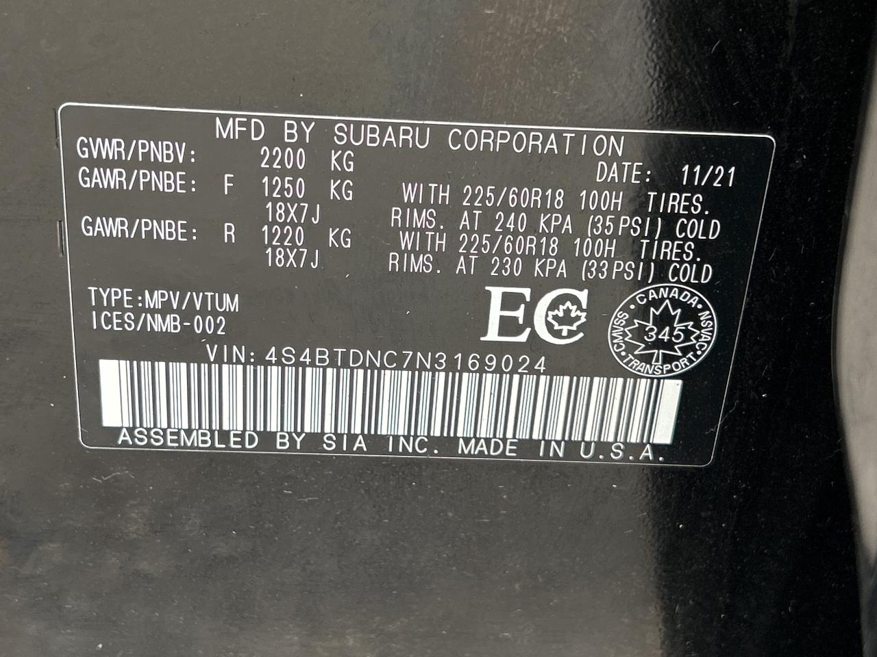 2022 Subaru Outback Limited   NAV   Sunroof   Leather Photo