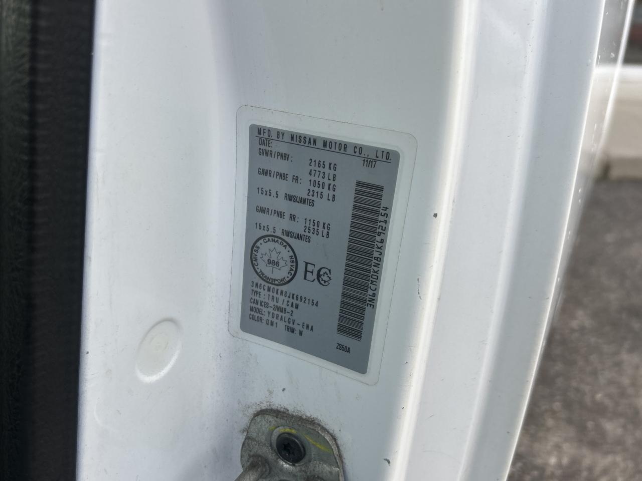 2018 Nissan NV200 Compact Cargo SV 2.0L   Nav   Clean Carfax Photo