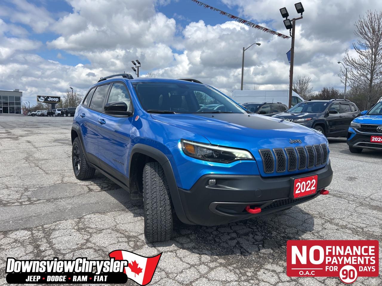 2022 Jeep Cherokee Trailhawk w/Navigation, Trailer Tow, Black Rims Photo0