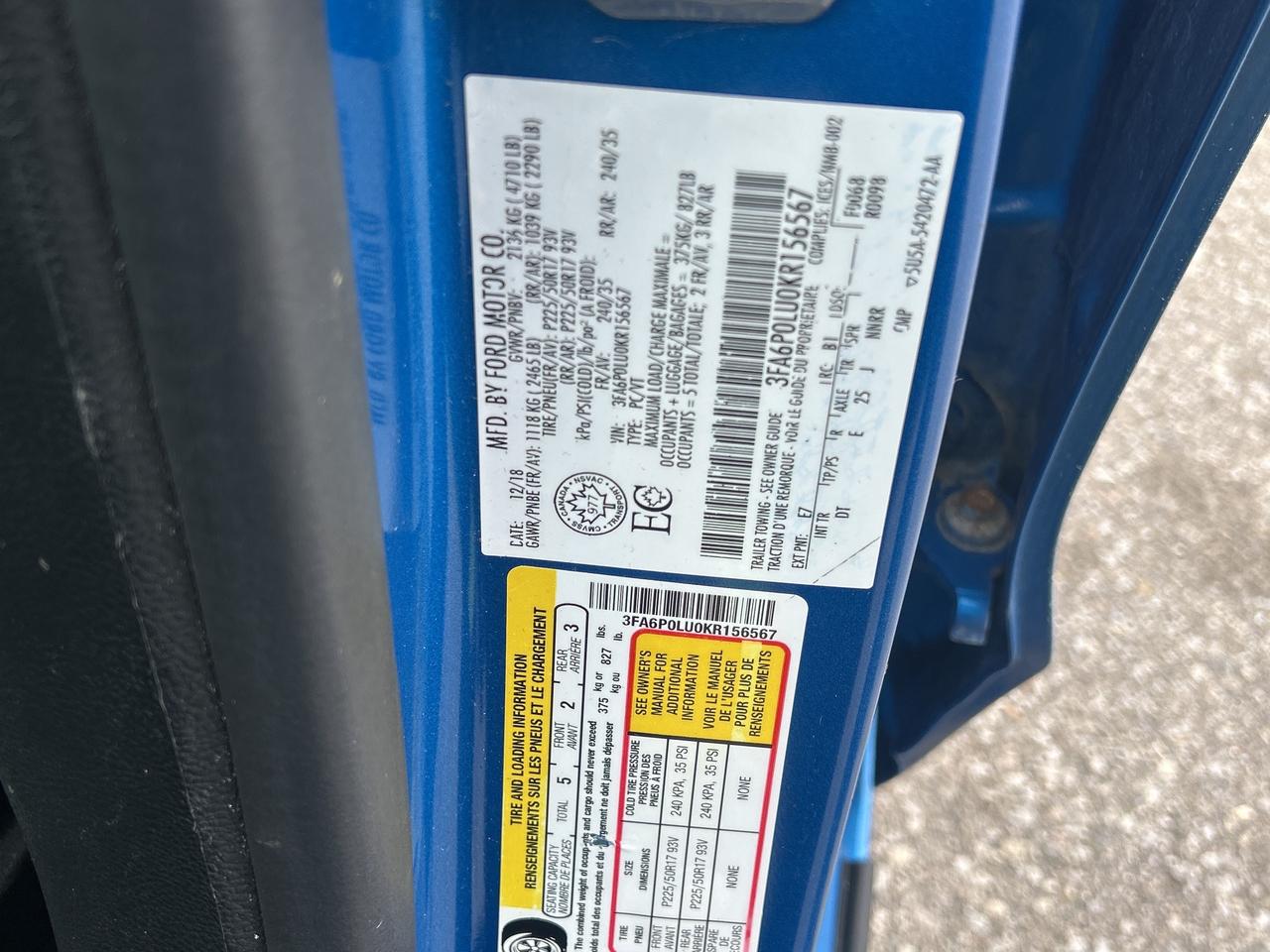 2019 Ford Fusion Hybrid SE   Navigation   Low Km   Clean Carfax Photo