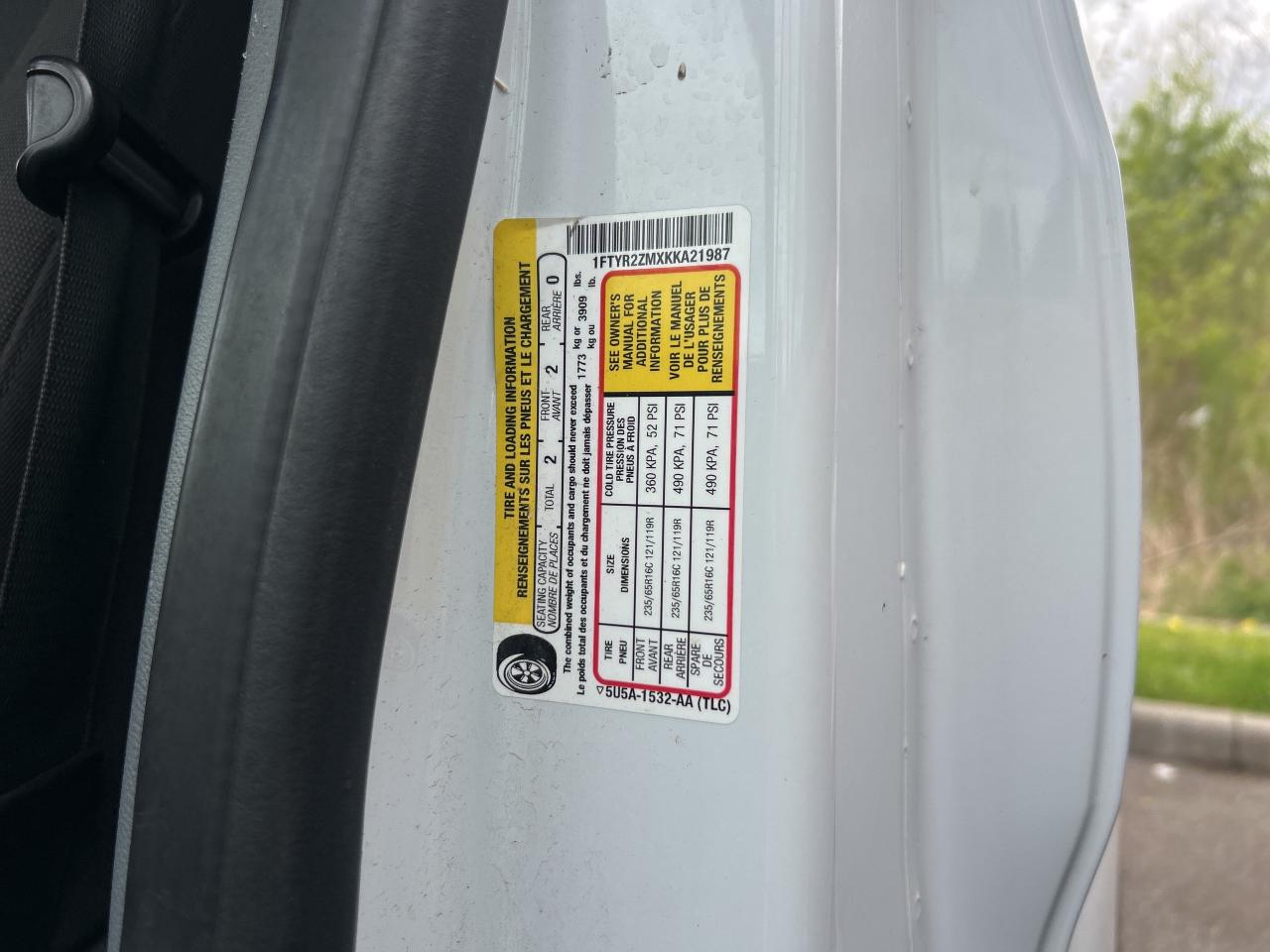 2019 Ford Transit Van T-250 148 Low Rf 9,000 GVWR   Clean Carfax Photo