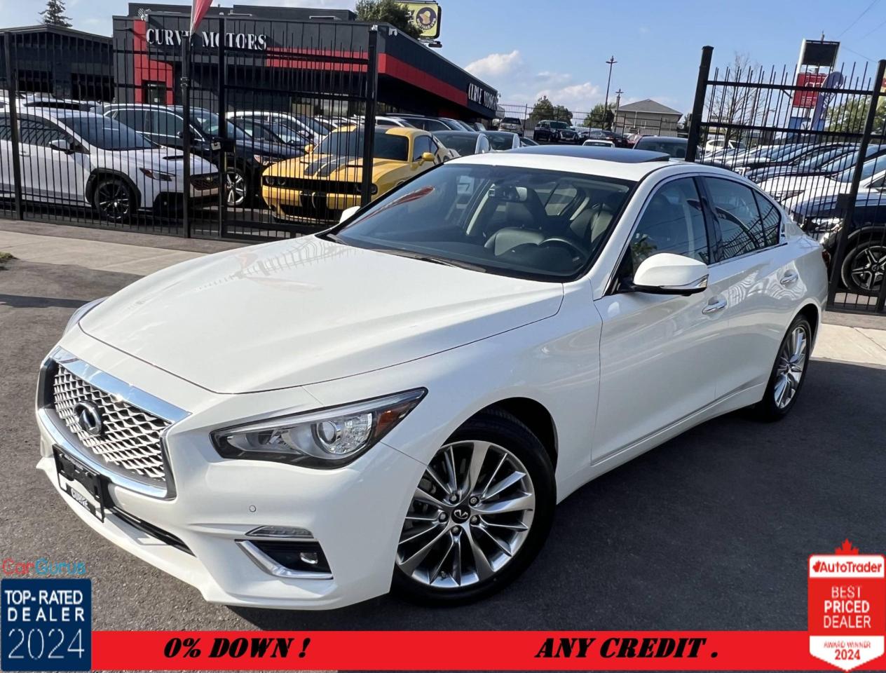 2021 Infiniti Q50 AWD *300 HP/NO ACCIDENTS/ROOF/CARPLAY/360 CAM/DRIV Photo