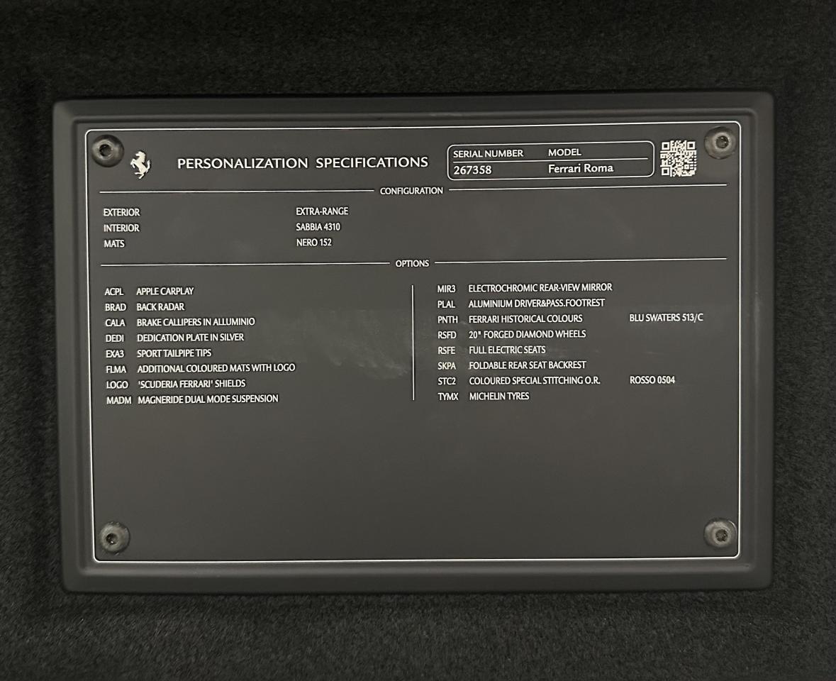 2021 Ferrari Roma 612 HP / VERY LOW KM / 1 OWNER / NO ACCIDENTS / 3. Photo