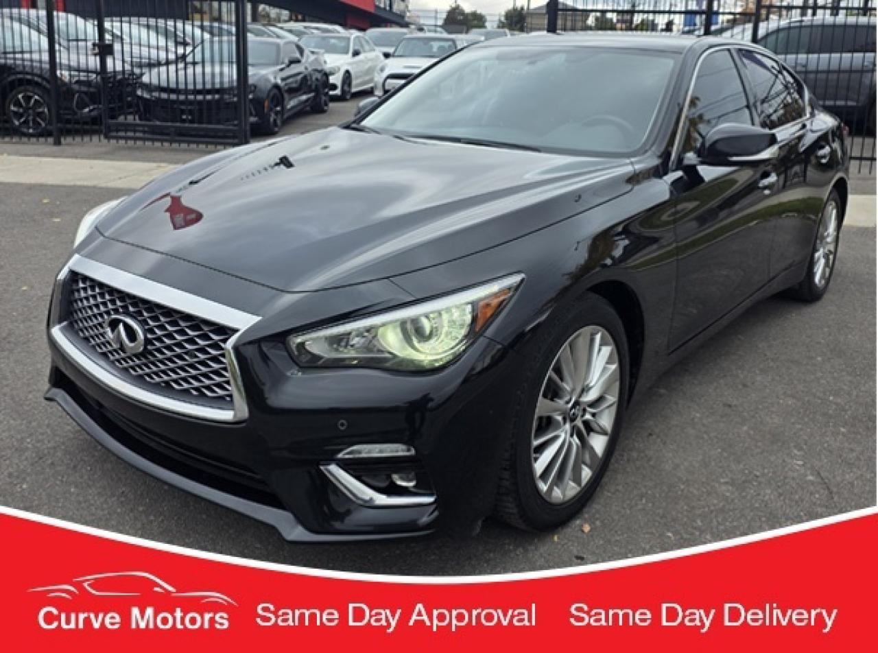2021 Infiniti Q50 LUXE AWD *300 HP/NO ACCIDENTS/ROOF/CARPLAY/360 CAM Photo