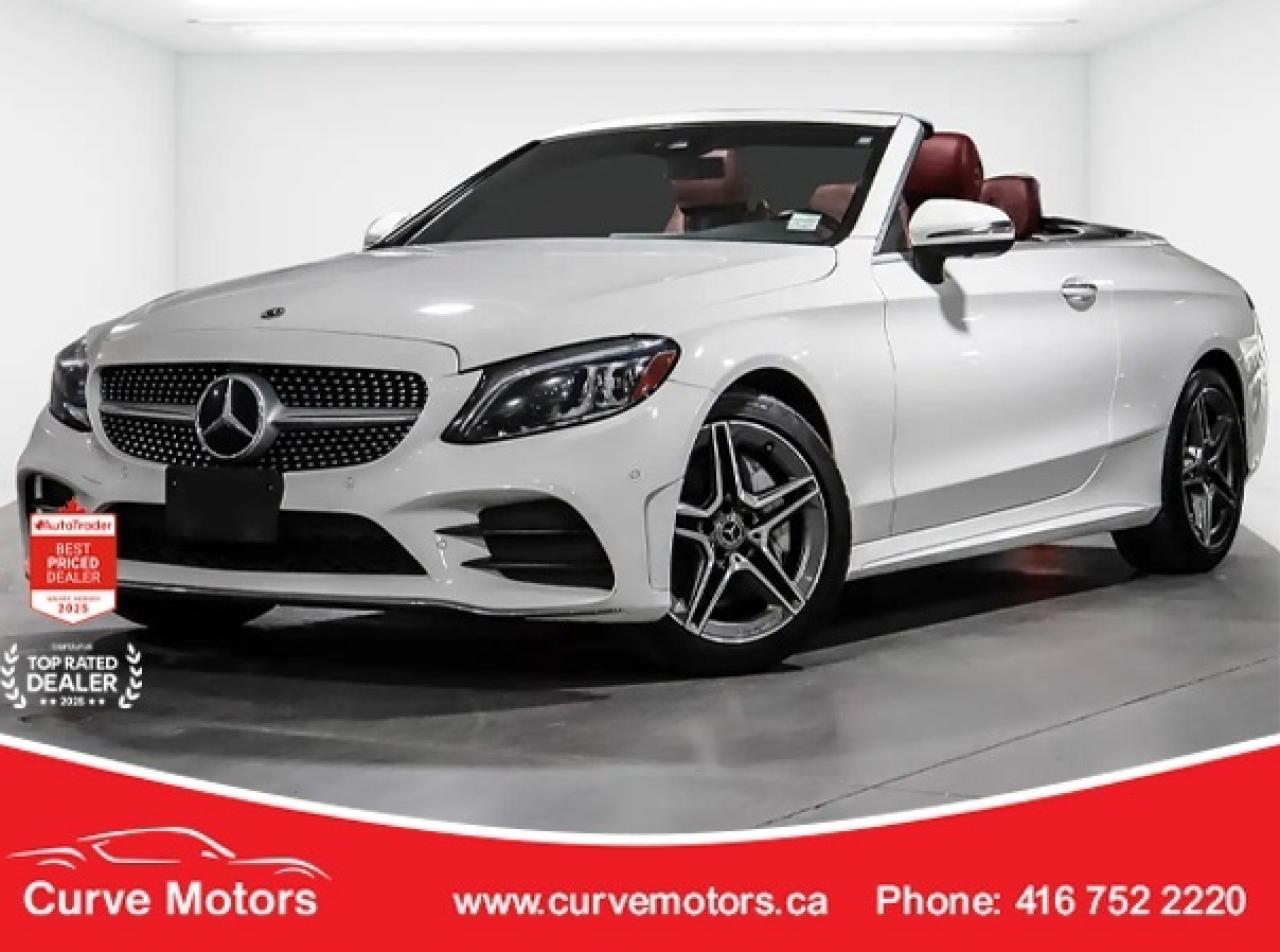 2019 Mercedes-Benz C-Class C 300 4MATIC Cabriolet AMG PKG * RED INTERIOR / BU Photo0