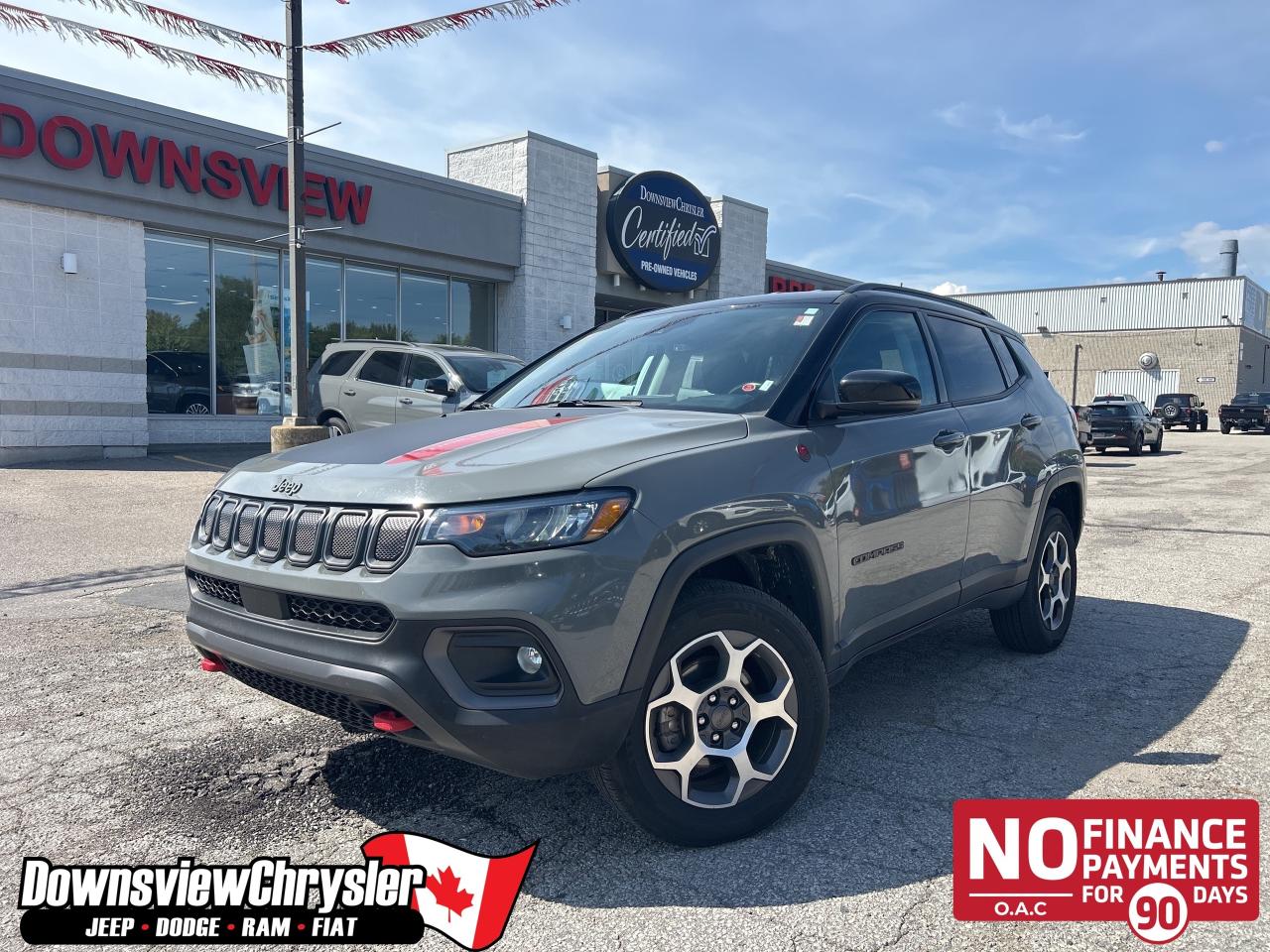 2022 Jeep Compass Trailhawk w/Park Assist, Blind Spot Alert, CarPlay Photo0