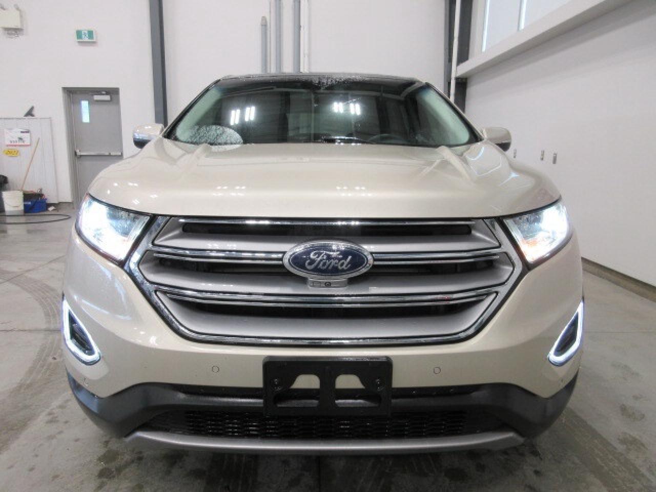 2017 Ford Edge TITANIUM AWD, ROOF, LEATHER, APPLE/ANDROID, 96K! Photo