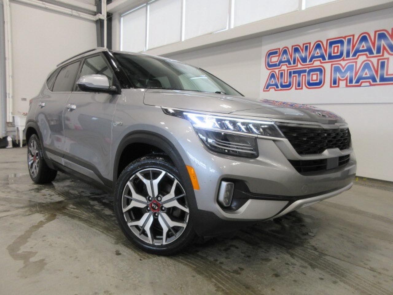 2021 Kia Seltos SX TURBO AWD, NAV, ROOF, LEATHER, 59K! Photo