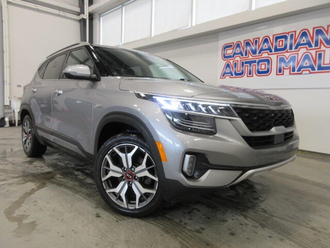 2021 Kia Seltos SX TURBO AWD, NAV, ROOF, LEATHER, 59K! Photo0
