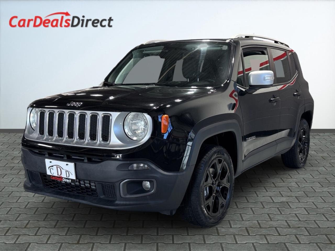 2018 Jeep Renegade Limited / AWD / Leather / Pan Sunroof / NAVI / Hea Photo0