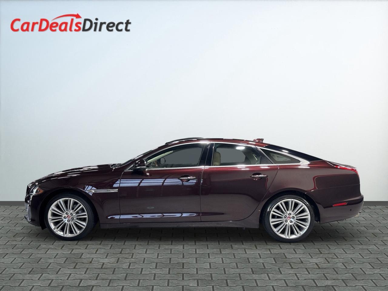 2019 Jaguar XJ XJ R-Sport AWD / Rossello Red Metallic / Tan Leath Photo