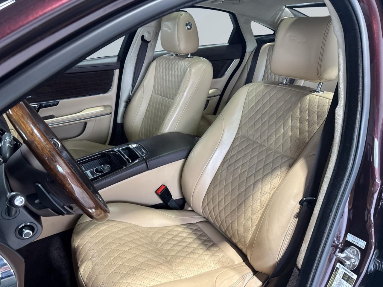 2019 Jaguar XJ XJ R-Sport AWD / Rossello Red Metallic / Tan Leath Photo